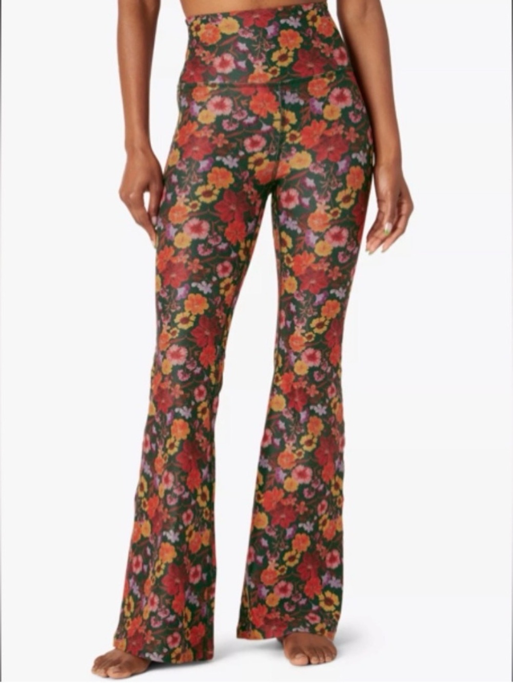 Beyond Yoga Softmark High Waisted Flare Pant in HTF Pressed Flowers Print